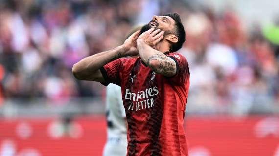 Giroud: "Sono nato nell''86, quindi ho visto la squadra di Maldini, che voglio anche ringraziare, perché lui e Pioli mi hanno dato fiducia"