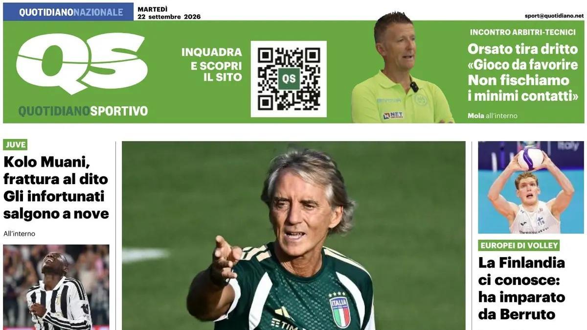 Il QS titola: "Milan, la svolta: nuovo assetto e tutta la qualità"