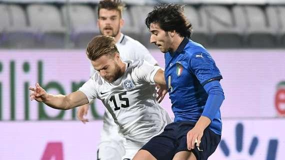 Italia-Estonia, le pagelle di Tonali: prova incolore per il centrocampista