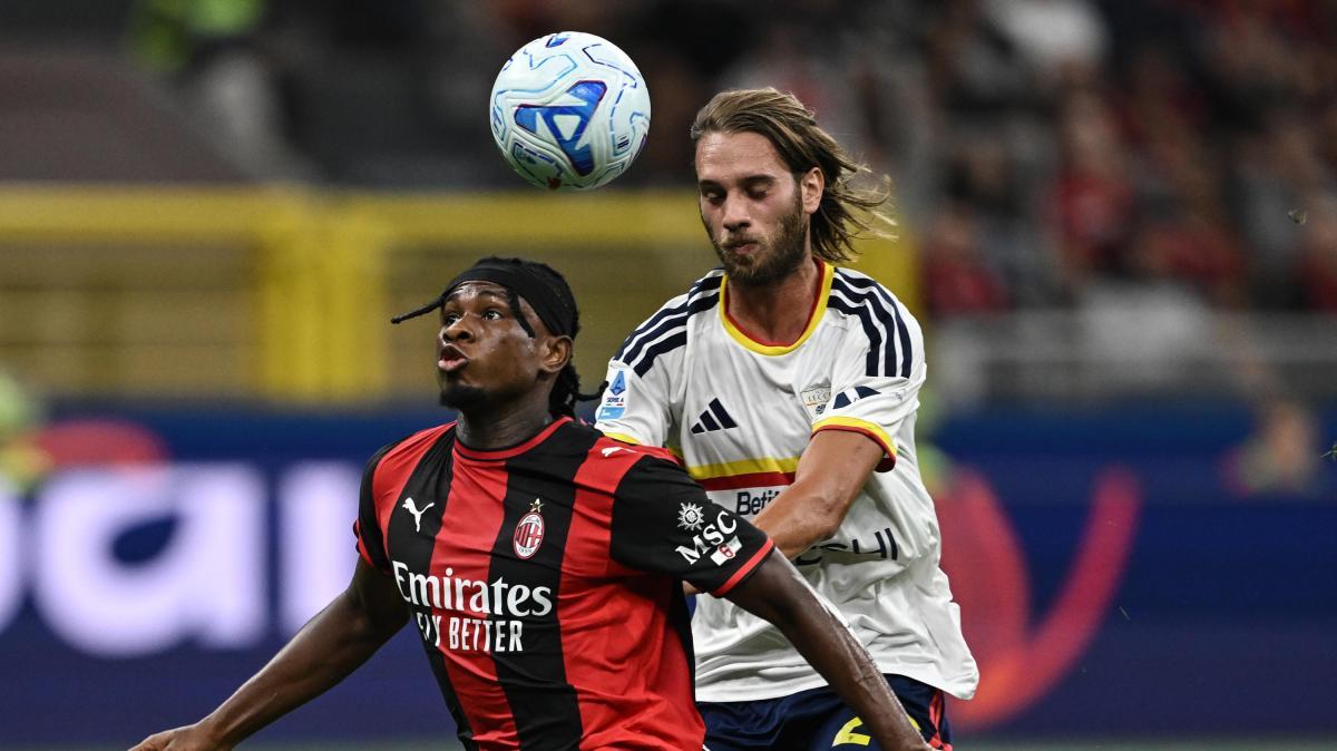 MIL-LEC (3-0): ultimo cambio nel Milan, dentro Camarda