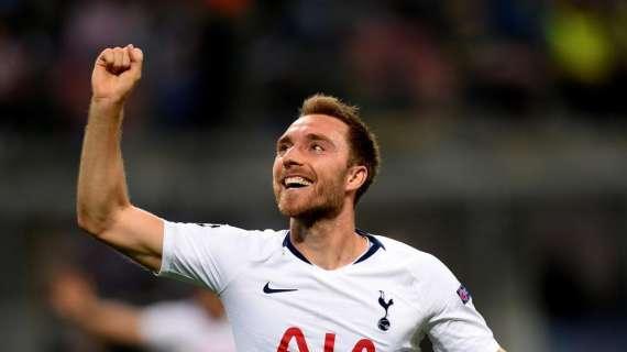 Tottenham, muro Eriksen sul rinnovo: a gennaio può andare via gratis