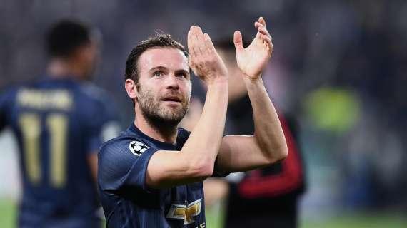 Manchester United, problemi per Mata: lo spagnolo può saltare la sfida col Milan