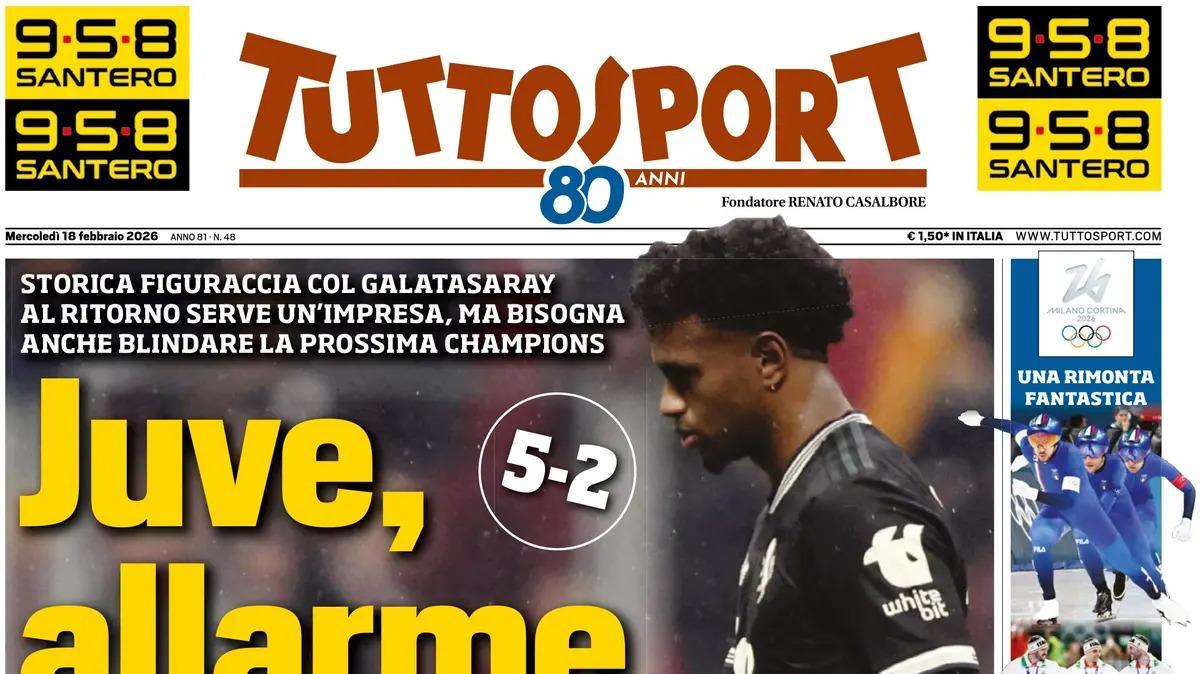 Tuttosport apre con le parole di Allegri verso il Como: "I veleni distraggono. Milan, testa solo a noi"