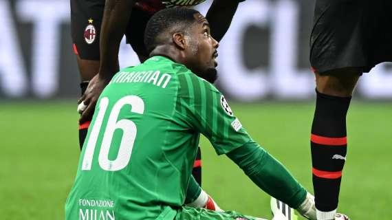 Maignan esce zoppicando da San Siro: il video di Di Marzio