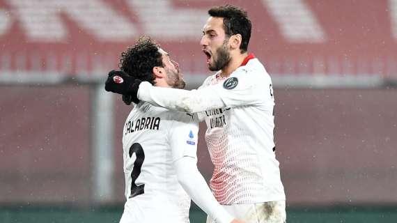 Sky - Verso Milan-Lazio, due idee se non recupera Tonali: Calabria o Calhanoglu al fianco di Krunic