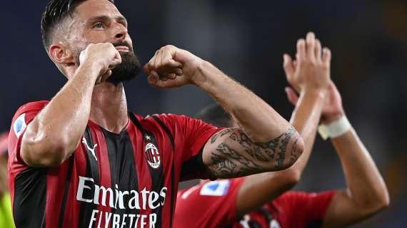 Milan, Giroud si prende subito San Siro: doppietta al debutto in casa, i tifosi sono già pazzi del francese