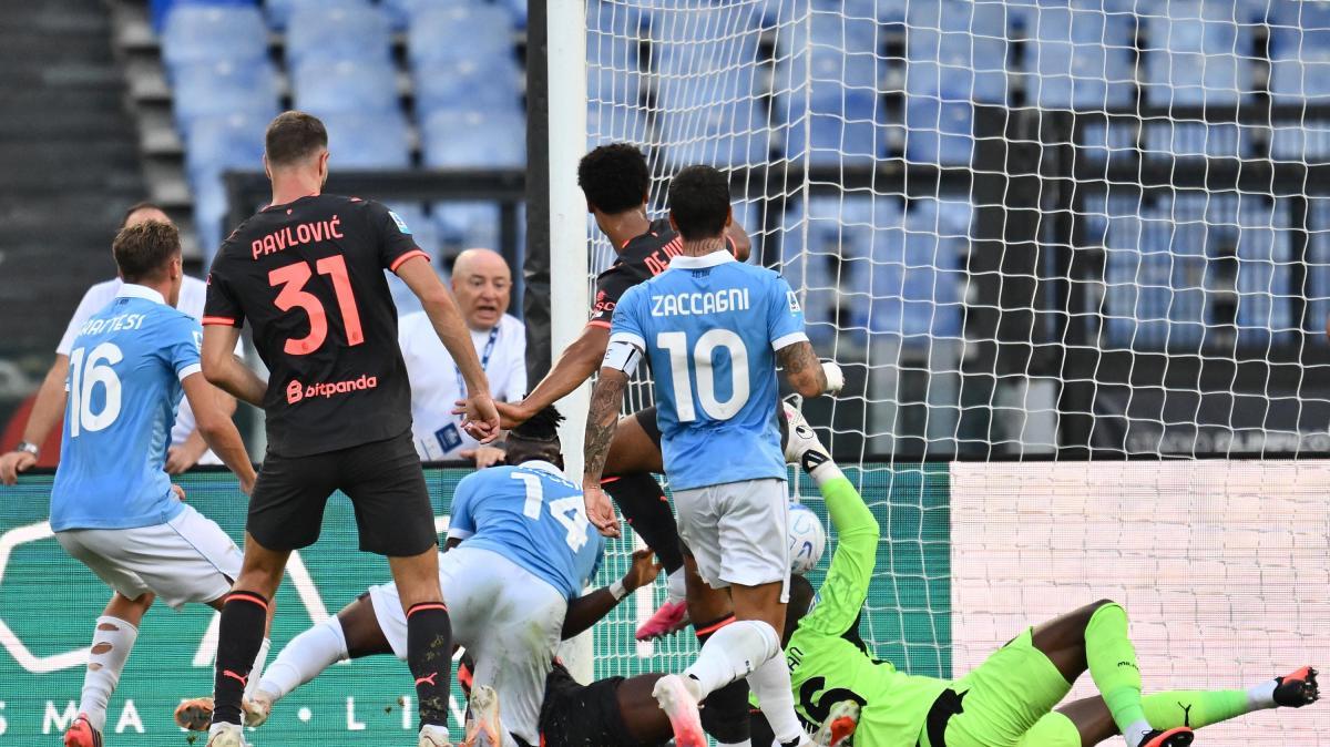 Lazio-Milan 2-0 all'intervallo. È il Milan più brutto dell'anno, finora