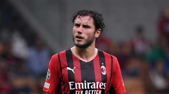 Italia, risentimento muscolare per Calabria: tornerà a Milanello