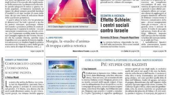 Il Giornale titola: "Più stupidi che razzisti"