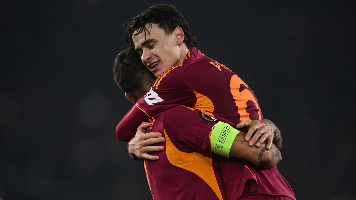 Europa League, la Roma non sbaglia contro lo Stoccarda: doppietta di Pisilli