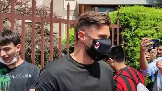 MN - Milan, Giroud è arrivato a Milanello: la sua avventura in rossonera inizia oggi