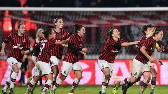 Il Milan Femminile non sbaglia, Zigic lancia le rossonere