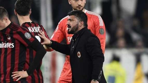 Gattuso a Sky: "Il gap con la Juve è fisico e non tecnico. Calhanoglu doveva muovere il culo e non sbraitare"