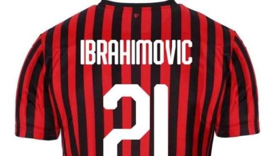 Ibrahimovic e il numero 21: Zlatan lo aveva già indossato con la Svezia