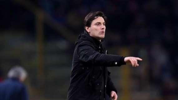 Montella a Premium: "E' una vittoria che non arriva per caso e che va oltre i tre punti. Deulofeu può fare il falso nove" 