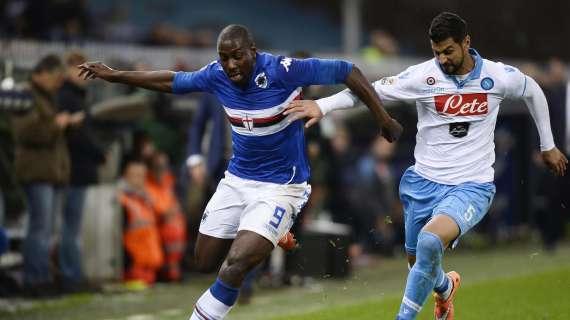 Sampdoria, bufera Okaka: allontanato dal campo e diverbio con Osti