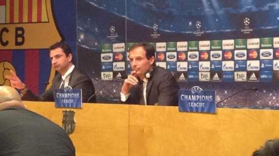 LIVE MN - Allegri in conferenza: "Barça devastante ma tappa importante per crescere. Se fosse entrato il palo di Niang..."