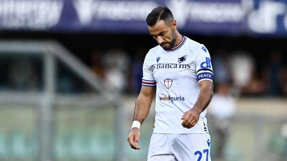 Sampdoria, allenamento interrotto per Quagliarella. Winks prosegue in palestra