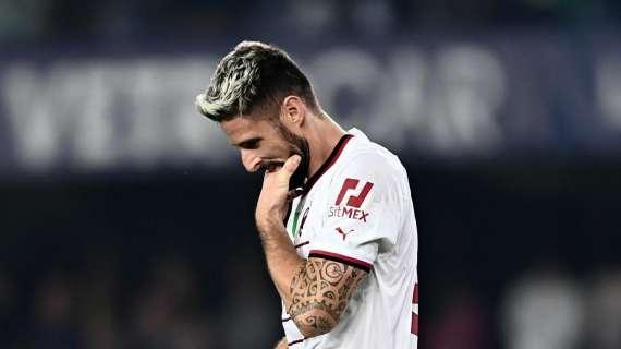 Milan, Giroud tornerà titolare al centro dell'attacco contro il Salisburgo
