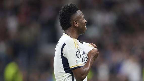 Vinicius si emoziona in conferenza stampa al Bernabeu prima di Spagna-Brasile