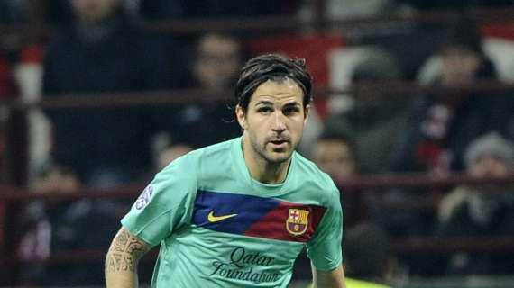Barça, rientra Fabregas dopo i problemi alla schiena