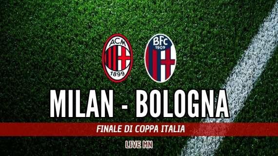LIVE MN - Milan - Bologna (0-1): game over. Prestazione inguardabile, la Coppa Italia vola via