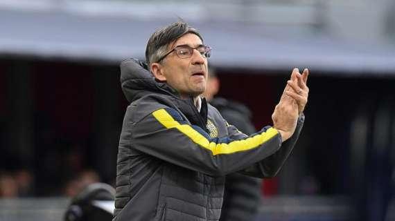 MN - Verona, Juric: "Nel secondo tempo fino al rosso stavamo dominando"