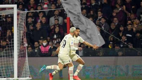Theo, assist e sprint più veloce contro la Salernitana: i dati