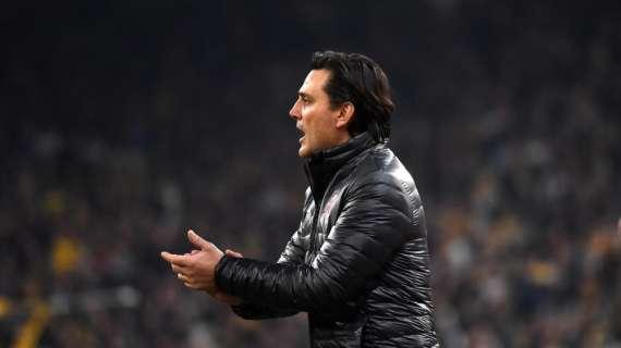 Montella a Sky: "Serata positiva, ora penseremo al campionato. Questa squadra merita di più della classifica che ha"