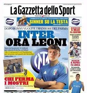 La Gazzetta in apertura: "Il Milan fa centro. Insiste su Jashari, si avvicina anche Ricci"