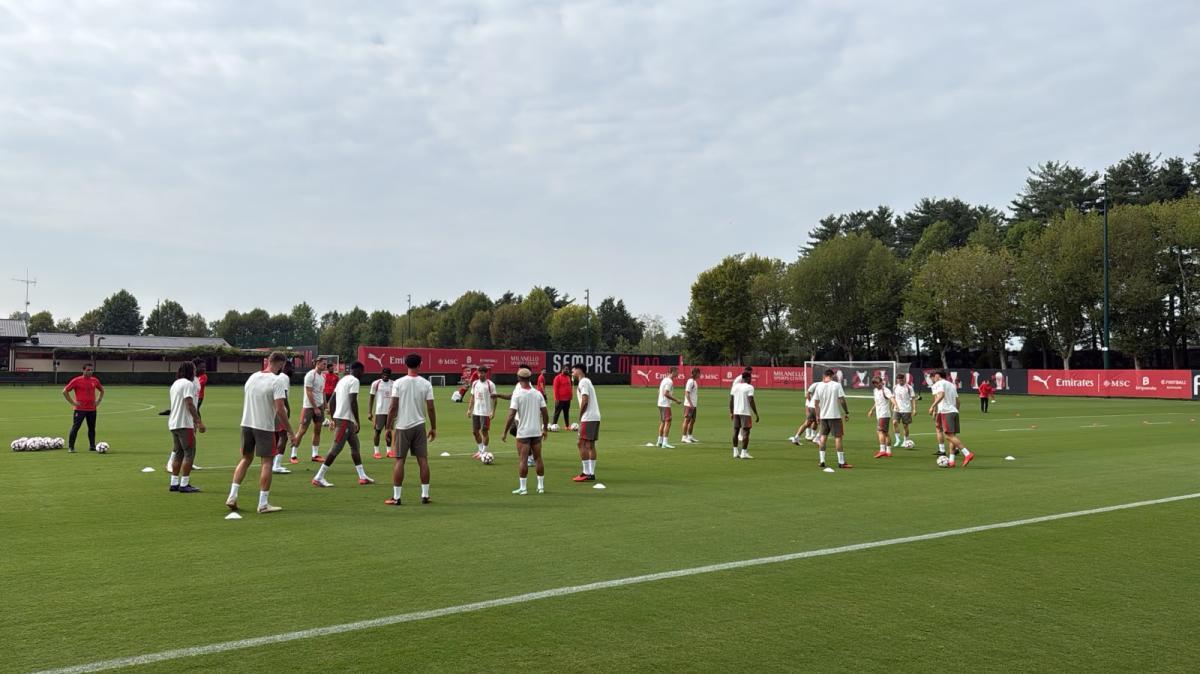 VIDEO MN - Milan, al via la rifinitura prima del Benfica: tutti a disposizione di Amorim