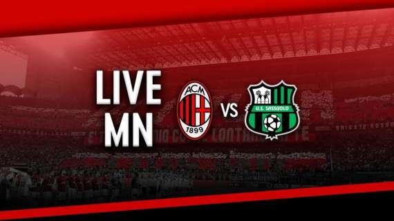 LIVE MN - Milan-Sassuolo (1-1): Il Diavolo si schianta su un super Consigli