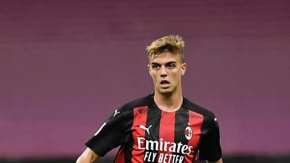 Daniel Maldini e gli scatti del match contro il Cagliari
