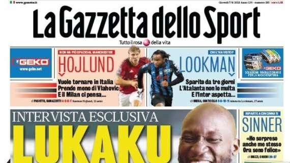 La Gazzetta in apertura: "Hojlund vuole tornare in Italia, prende meno di Vlahovic. E il Milan ci pensa..."