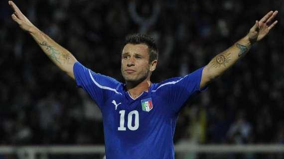 Cassano, bellissima rete contro l'Irlanda del Nord