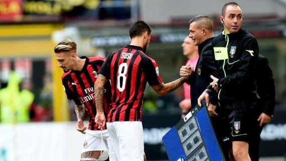 Fiorentina-Milan (0-1), secondo cambio nei rossoneri: Castillejo per Suso