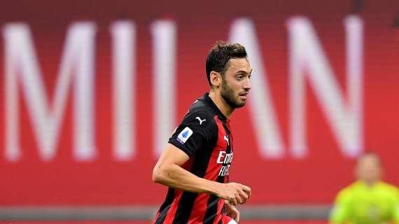 Calhanoglu non saltava due gare consecutive di Serie A dall'aprile 2018