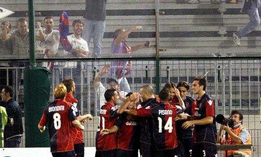 Cagliari-Milan, piove al Sant'Elia