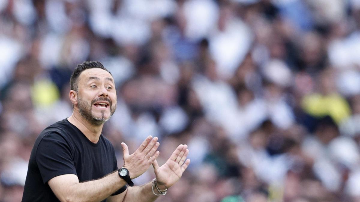 De Zerbi si fa sentire e intima a chi non è felice di lasciare il Tottenham
