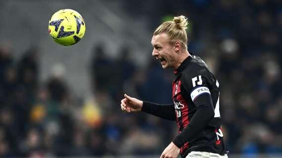 MIL-NAP (1-0): clamorosa traversa di Kjaer su angolo nel recupero del primo tempo