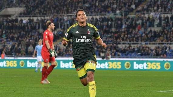Gazzetta - Milan, Bacca grandi numeri: 802 minuti, 9 tiri, 6 gol, il colombiano meglio di Inzaghi, Van Basten e Kakà