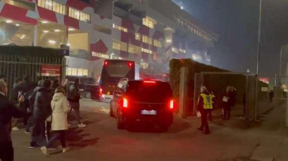 VIDEO MN - Il Milan è arrivato all'U-Power Stadium di Monza