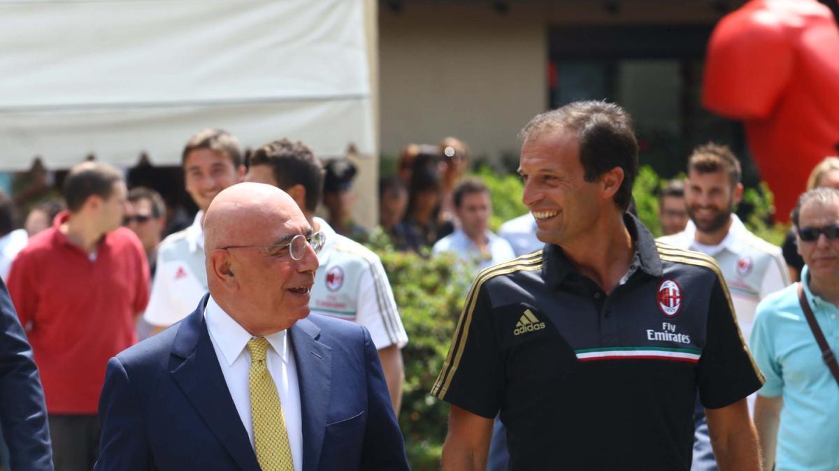 Allegri e Galliani in viaggio verso Arcore