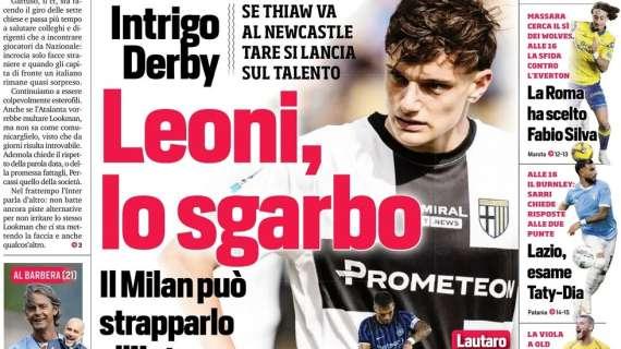 Il CorSport in prima pagina: "Leoni, lo sgarbo. Il Milan può strapparlo all'Inter"
