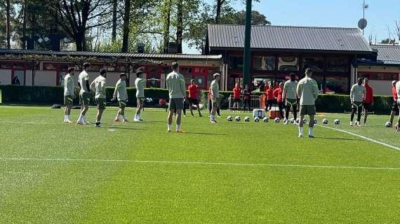 MN - Milan, le ultime da Milanello in vista del Napoli: Giroud in gruppo, dubbio Thiaw