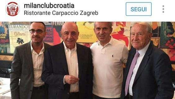 FOTO - Galliani con l'agente di Pjaca prima del ritorno in Italia