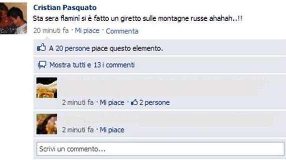Dopo la sconfitta in campo, un presunto Pasquato sfotte Flamini su Facebook