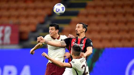 Milan, i numeri di Zlatan Ibrahimovic contro la Roma