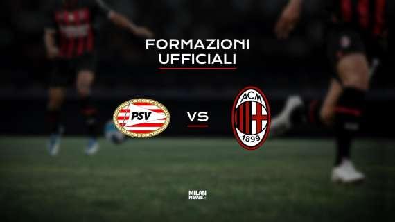 PSV-Milan, le formazioni ufficiali: Mirante titolare, De Ketelaere-Adli sulla trequarti