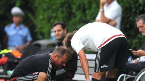 MN - Raduno a Milanello, curiosità: tutti i giocatori si stanno allenando con i parastinchi